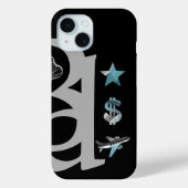 RICH iPhone Cases Trend Abstract Blue Ocean (Achterkant)