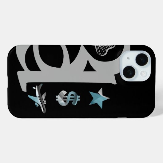 RICH iPhone Cases Trend Abstract Blue Ocean (Achterkant (horizontaal))