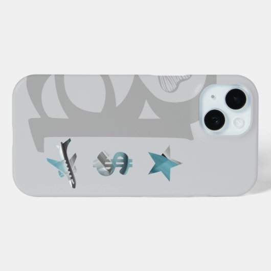 RICH iPhone Cases Trend Abstract Blue Ocean (Achterkant (horizontaal))