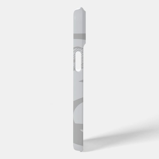 RICH iPhone Cases Trend Abstract Zwart Poedery (Achterkant / Rechts)