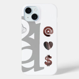 RICH iPhone Cases Trend Abstract Zwart Poedery