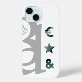 RICH iPhone Cases Trend Abstract Zwart Wit Groen