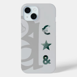 RICH iPhone Cases Trend Abstract Zwart Wit Groen