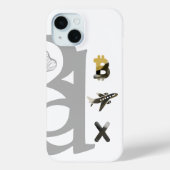 RICH iPhone Cases Trend Abstracte Kunst Zwart Wit (Achterkant)