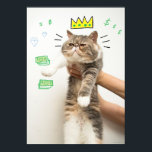 Rich King Cat Poster<br><div class="desc">Nu kan je kat volgen in de eerbiedwaardige foto's van de slimste feliene sterren van het internet. Pas dit ontwerp aan door de foto van uw kat te uploaden en maak direct van uw kat een internetberoemdheid. (Design geïnspireerd door hoe te om van Uw Kat een boek van de Cultuur...</div>