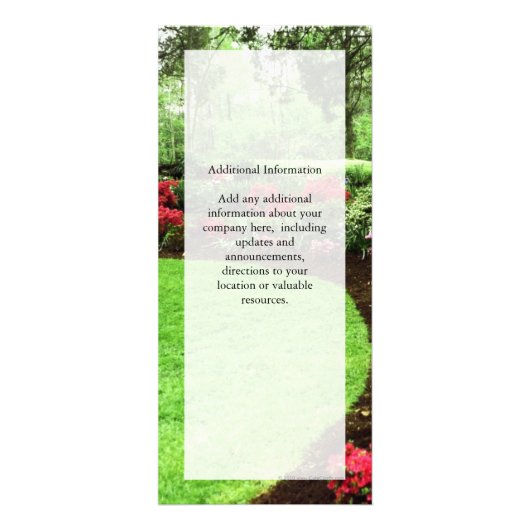 Rich Landscape Lawn Care Business Reclamekaart (Achterkant)