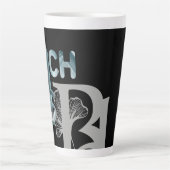 RICH Latte Mok Abstract interieur Blue Ocean (Voorkant)