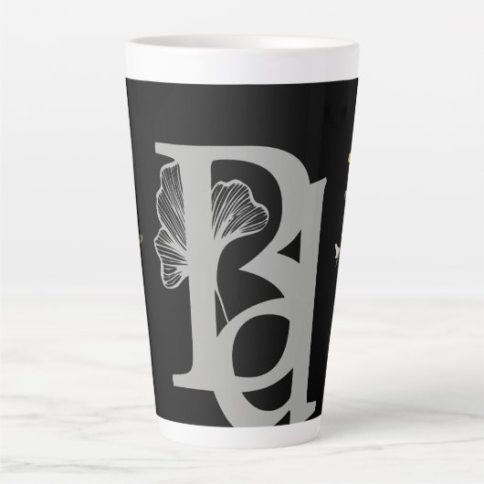 RICH Latte Mok Abstracte Trend Interieur Decor Zwa (Voorkant)