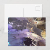 Rich Lavendar Abstract Art Briefkaart (Voorkant / Achterkant)