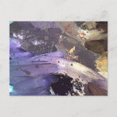 Rich Lavendar Abstract Art Briefkaart (Voorkant)