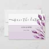 Rich Magnolia Pastel Paars Violet Hand geschilderd (Voorkant)