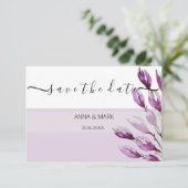 Rich Magnolia Pastel Paars Violet Hand geschilderd (Staand voorkant)