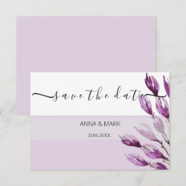 Rich Magnolia Pastel Paars Violet Hand geschilderd