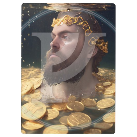 Rich Man Rune Clipboard |Feoh Fehu Viking Anglo Klembord (Achterkant)