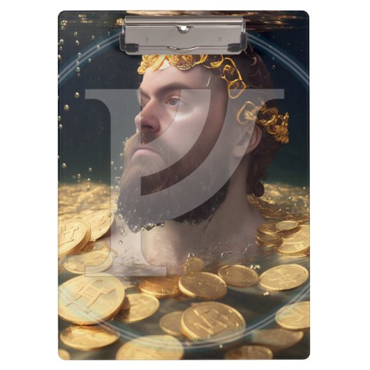 Rich Man Rune Clipboard |Feoh Fehu Viking Anglo Klembord (Voorkant)