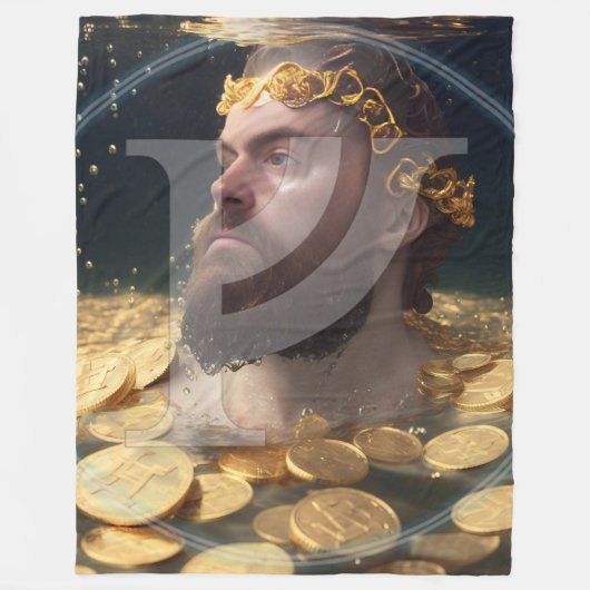 Rich Man Rune Fleece Blanket |Feoh Fehu Viking Deken (Voorkant)