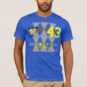 Rich MF Play Cricket All Day Funny Birthday Sports T-shirt