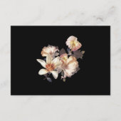 Rich Moody Floral bruiloft details Informatiekaartje (Achterkant)