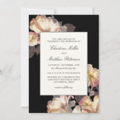 Rich Moody Floral bruiloft uitnodiging (Voorkant)