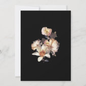 Rich Moody Floral Elegant Bridal Shower Uitnodigin Kaart (Achterkant)