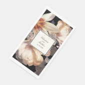 Rich Moody Floral Elegant Wedding Servet (Hoek)