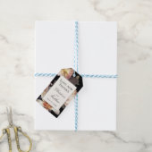 Rich Moody Floral Wedding Dank u Cadeaulabel (Met Touw)