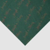 Rich Nature Inspired Pine Green & Walnut Wedding  Tissuepapier (Detail)