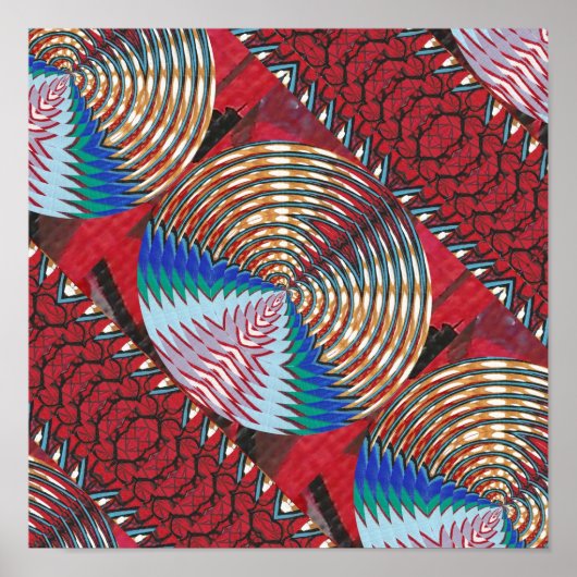 RICH Oriental ART: Sparkle CHAKRA in Silken Fabric Poster (Voorkant)