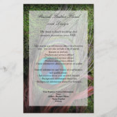 Rich Peacock Feather met Green Moss Flyer (Voorkant)