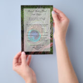 Rich Peacock Feather met Green Moss Flyer (Hand)