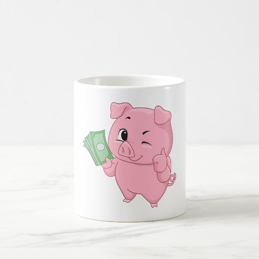 Rich Pink Pig Koffiemok