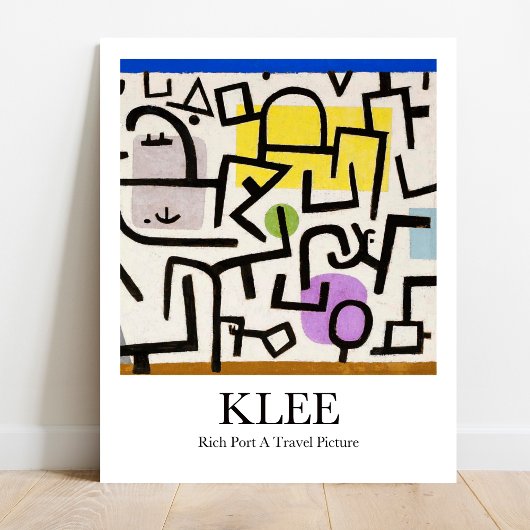 Rich Port A Travel Afbeelding van Paul Klee 2 Poster