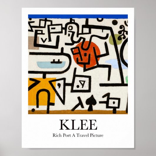 Rich Port A Travel Afbeelding van Paul Klee Poster (Voorkant)