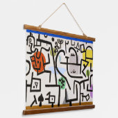 Rich Port (een reis afbeelding, 1938) door Paul Kl Hangend Wandkleed (Gebogen)