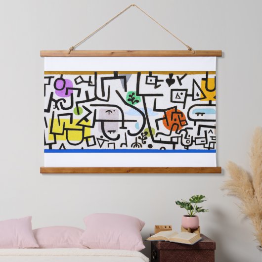 Rich Port, Paul Klee Hangend Wandkleed (Slaapkamer)