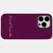 Rich Purpule Aangepaste naam Gepersonaliseerd Case-Mate iPhone Case (Achterkant (horizontaal))