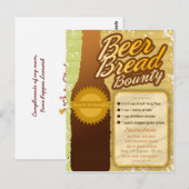 Rich Recipes BEER BREAD BOUNTY Briefkaart (Voorkant / Achterkant)