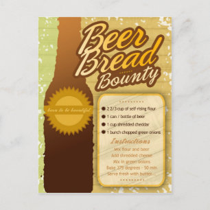 Rich Recipes BEER BREAD BOUNTY Briefkaart