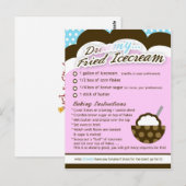 Rich Recipes DREAMY FRIED ICECREAM Briefkaart (Voorkant / Achterkant)