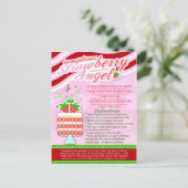 Rich Recipipes SUMPTUOUS STRAWBERRY ANGEL Briefkaart (Staand voorkant)