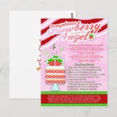 Rich Recipipes SUMPTUOUS STRAWBERRY ANGEL Briefkaart (Voorkant / Achterkant)