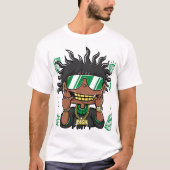 Rich & Reckless: Cartoon Wealth T-shirts (Voorkant)