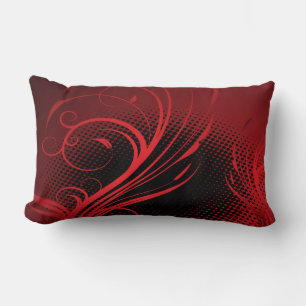Rich Red Abstract American MoJo Pillow Kussen