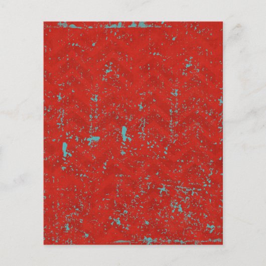 RICH RED AQUA BLUE SPLOTCHES WALLPAPERS SJABLONEN FLYER (Voorkant)