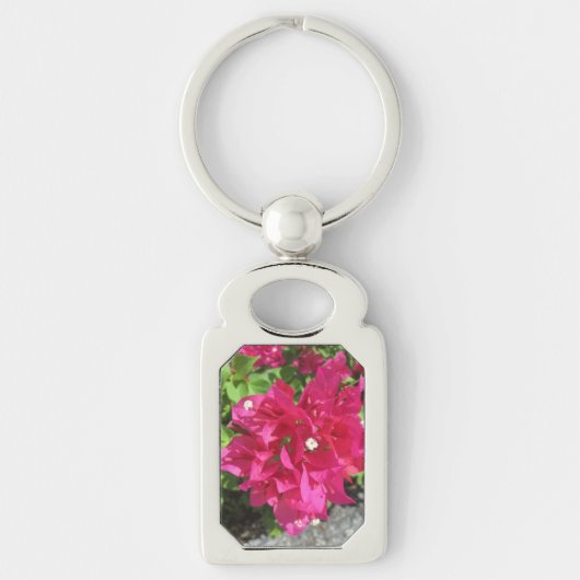 Rich Red Bougainvillea Sleutelhanger (Voorkant)
