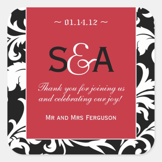 Rich Red Candle - Favoriete Stickers (Voorkant)