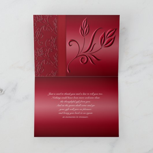 Rich Red Dank je kaart (Binnen)