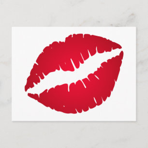 Rich Red Lipstick Briefkaart