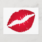 Rich Red Lipstick Briefkaart (Voorkant)