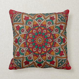 Rich, Red Mandala. Kussen